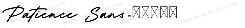 Patience Sans字体转换